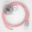 Wiring Pedestal, RM16 Baby Pink Rayon 3 m. Choose the colour of the switch and plug.