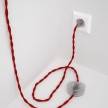 Wiring Pedestal, TM09 Red Rayon 3 m. Choose the colour of the switch and plug.