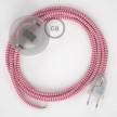 Wiring Pedestal, RZ08 Fuchsia ZigZag Rayon 3 m. Choose the colour of the switch and plug.