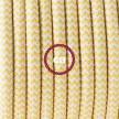 Wiring Pedestal, RZ10 Yellow ZigZag Rayon 3 m. Choose the colour of the switch and plug.