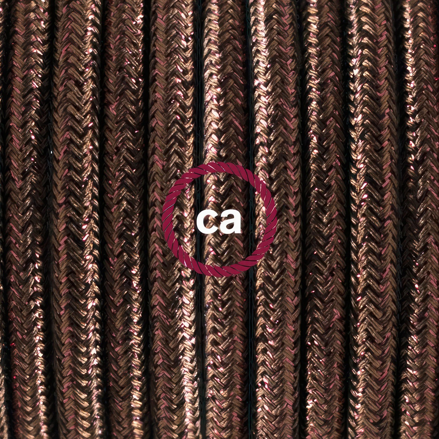 Wiring Pedestal, RL13 Sparkly Brown Rayon 3 m. Choose the colour of the switch and plug.