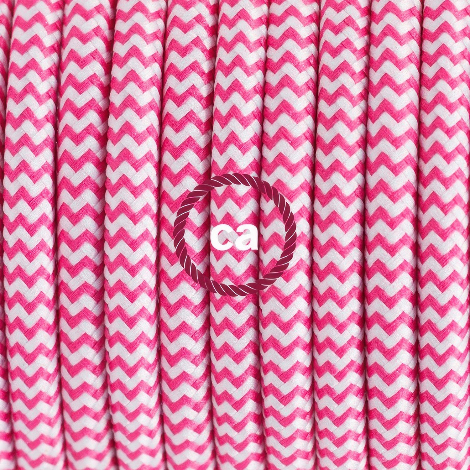 Lamp wiring, RZ08 Fuchsia ZigZag Rayon 1,80 m.