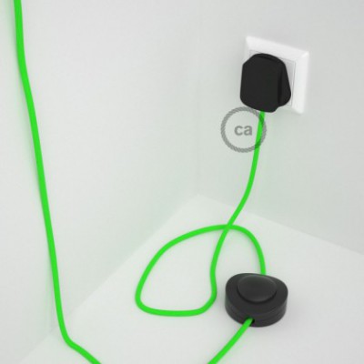 Wiring Pedestal, RF06 Neon Green Rayon 3 m.