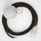 Wiring Pedestal, RN04 Brown Natural Linen 3 m. Choose the colour of the switch and plug.