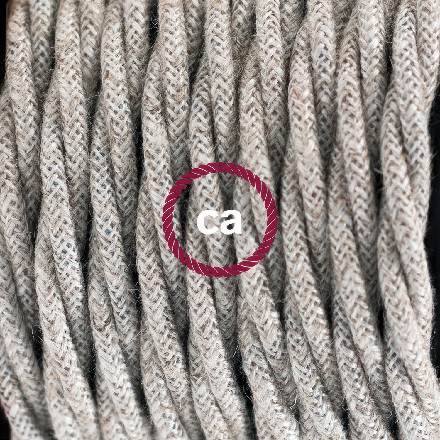 Lamp wiring, TN01 Neutral Natural Linen 1,80 m. Choose the colour of the switch and plug.