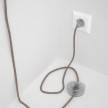 Wiring Pedestal, RD61 Ancient Pink Diamond Cotton and Natural Linen 3 m. Choose the colour of the switch and plug.