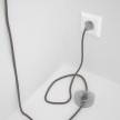 Wiring Pedestal, RD64 Anthracite Diamond Cotton and Natural Linen 3 m. Choose the colour of the switch and plug.