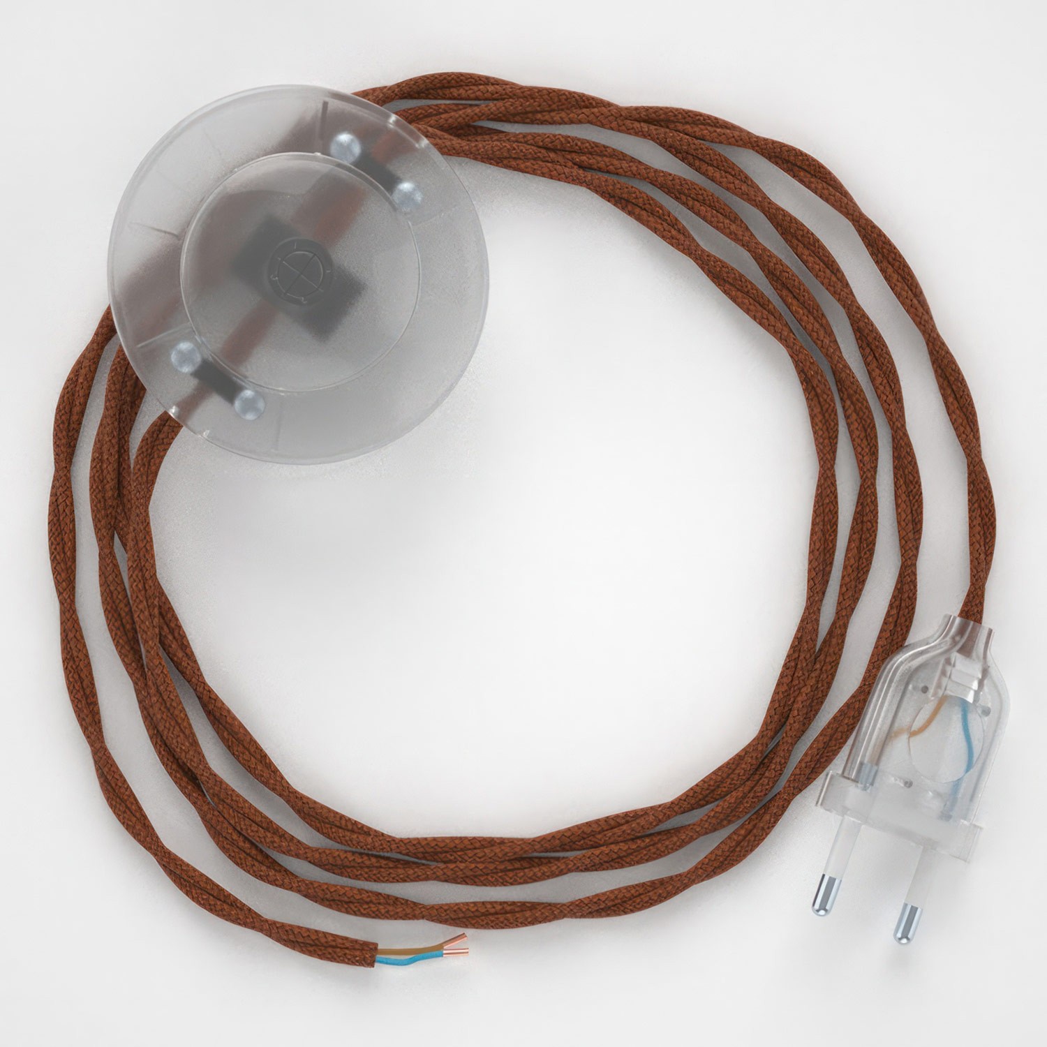 Cableado para lámpara de pie, cable TC23 Algodón Ciervo 3 m. Elige tu el color de la clavija y del interruptor!
