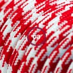 In a box Round Electric Cable covered by Rayon fabric Bicolored RP09 Red