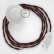 Wiring Pedestal, TM19 Burgundy Rayon 3 m. Choose the colour of the switch and plug.