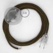 Wiring Pedestal, RC13 Brown Cotton 3 m. Choose the colour of the switch and plug.