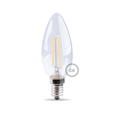 Bombilla filamento LED Aceituna 4W 440Lm E14 Clara