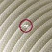 Ivory Rayon fabric RM00 2P 10A Extension cable Made in Italy