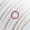 White Rayon fabric RM01 2P 10A Extension cable Made in Italy