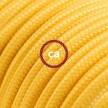 Yellow Rayon fabric RM10 2P 10A Extension cable Made in Italy