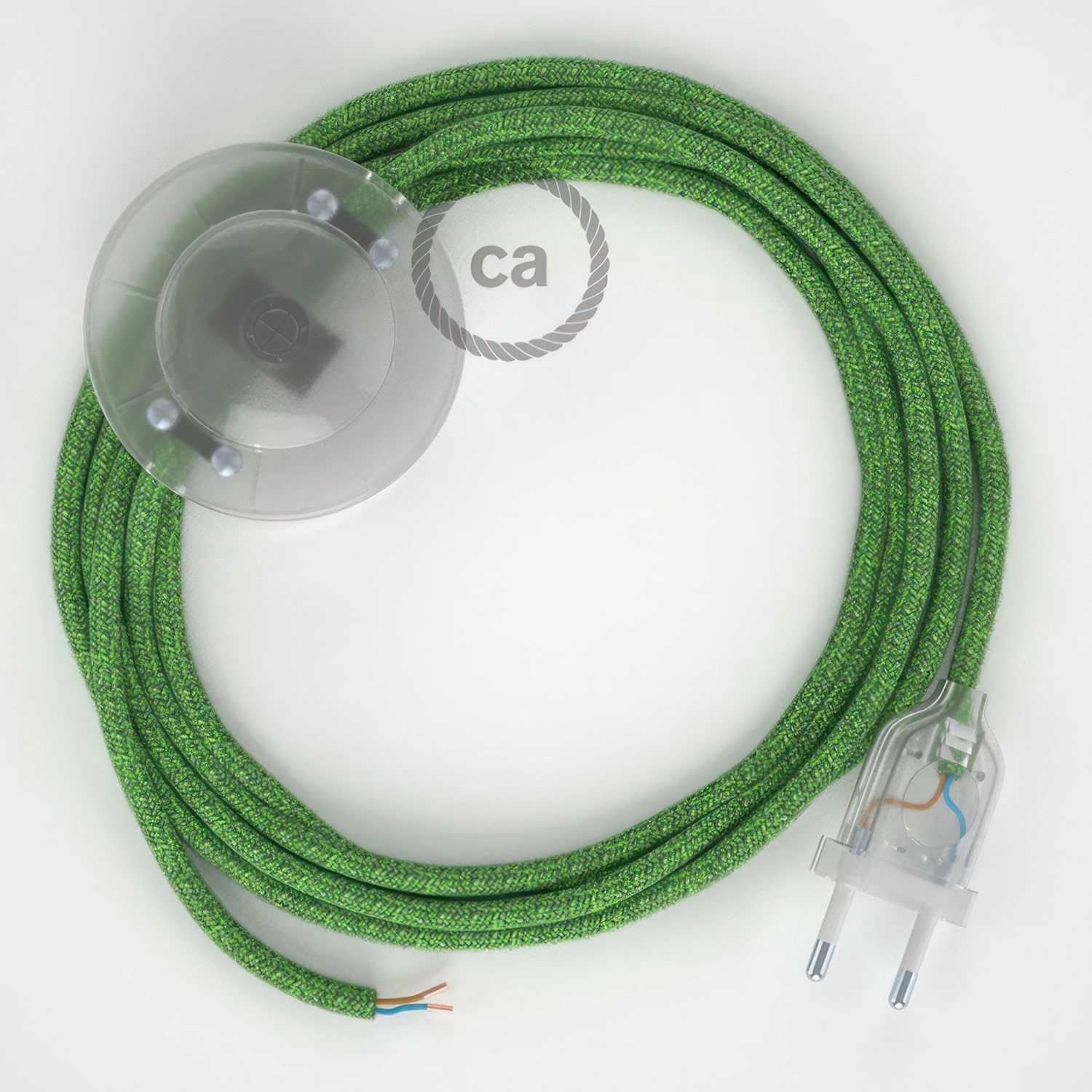 Cableado para lámpara de pie, cable RX08 Algodón Bronte 3 m. Elige tu el color de la clavija y del interruptor!