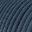 Round Electric Cable covered by Cotton solid color fabric RC30 Stone Gray
