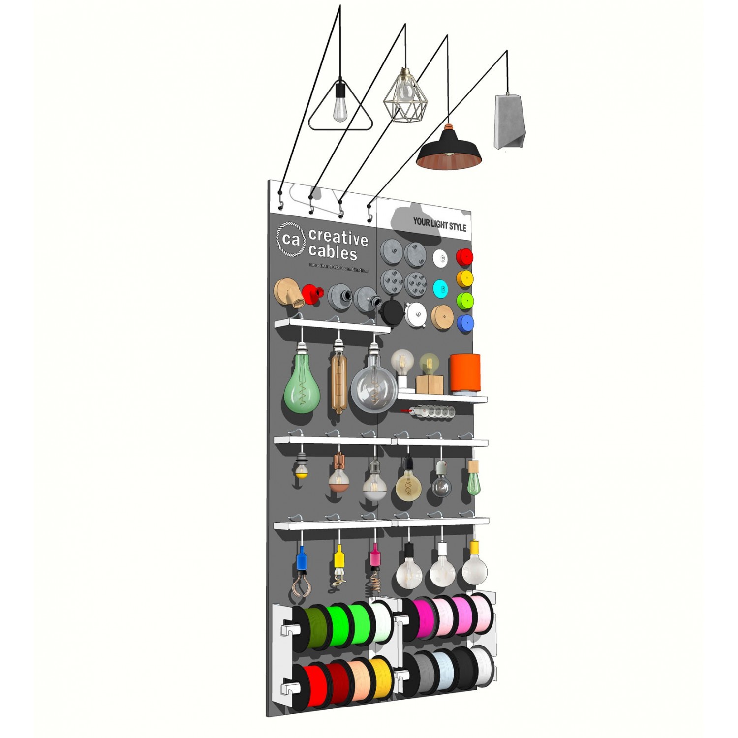 Corner Classic 120 cm, ready-to-use retail display wall-unit - Free with a 3.500 € order