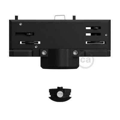 Multi-adaptador suspensión Eutrac para carril electrificado trifásico en color negro