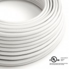 Round Electric Cable 150 ft (45,72 m) coil RM01 White Rayon - UL listed