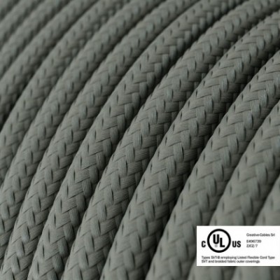 Round Electric Cable 150 ft (45,72 m) coil RM03 Grey Rayon - UL listed