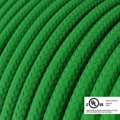 Round Electric Cable 150 ft (45,72 m) coil RM06 Green Rayon - UL listed