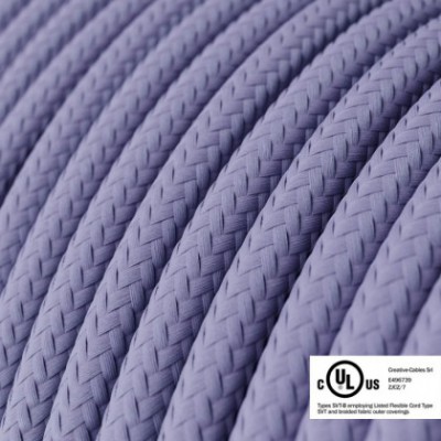 Round Electric Cable 150 ft (45,72 m) coil RM07 Lilac Rayon - UL listed