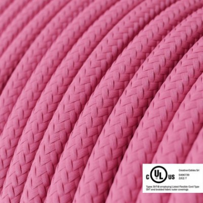 Round Electric Cable 150 ft (45,72 m) coil RM08 Fuchsia Rayon - UL listed