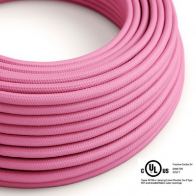 Cable eléctrico redondo en bobina de 45.72 mts (150 pies) RM08 Efecto Seda Fuchsia - Homologado UL