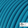 Round Electric Cable 150 ft (45,72 m) coil RM11 Turquoise Rayon - UL listed