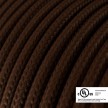 Round Electric Cable 150 ft (45,72 m) coil RM13 Brown Rayon - UL listed