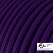 Cable eléctrico redondo en bobina de 45.72 mts (150 pies) RM14 Efecto Seda Púrpura - Homologado UL