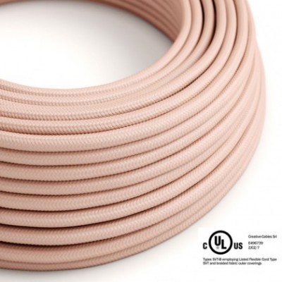 Cable eléctrico redondo en bobina de 45.72 mts (150 pies) RM16 Efecto Seda Rosa Baby - Homologado UL