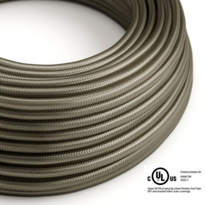 Round Electric Cable 150 ft (45,72 m) coil RM26 Dark Gray Rayon - UL listed