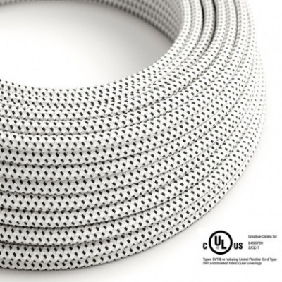 Cable eléctrico redondo en bobina de 45.72 mts (150 pies) RT14 Efecto Seda Stracciatella - Homologado UL