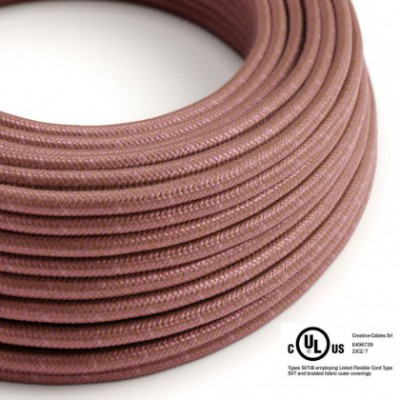 Cable eléctrico redondo en bobina de 45.72 mts (150 pies) RX11 Algodón Marsala - Homologado UL