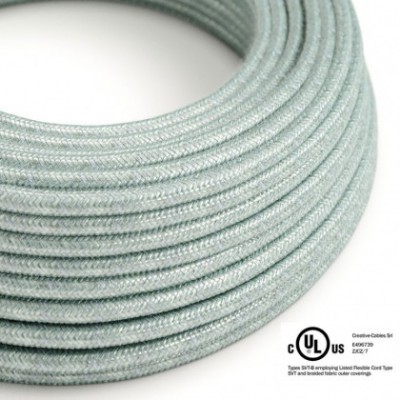 Cable eléctrico redondo en bobina de 45.72 mts (150 pies) RX12 Algodón Azul Calina - Homologado UL