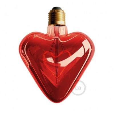 Bombilla LED Corazón Rojo 5W 150Lm E27 Decorativa 2000K Dimmable