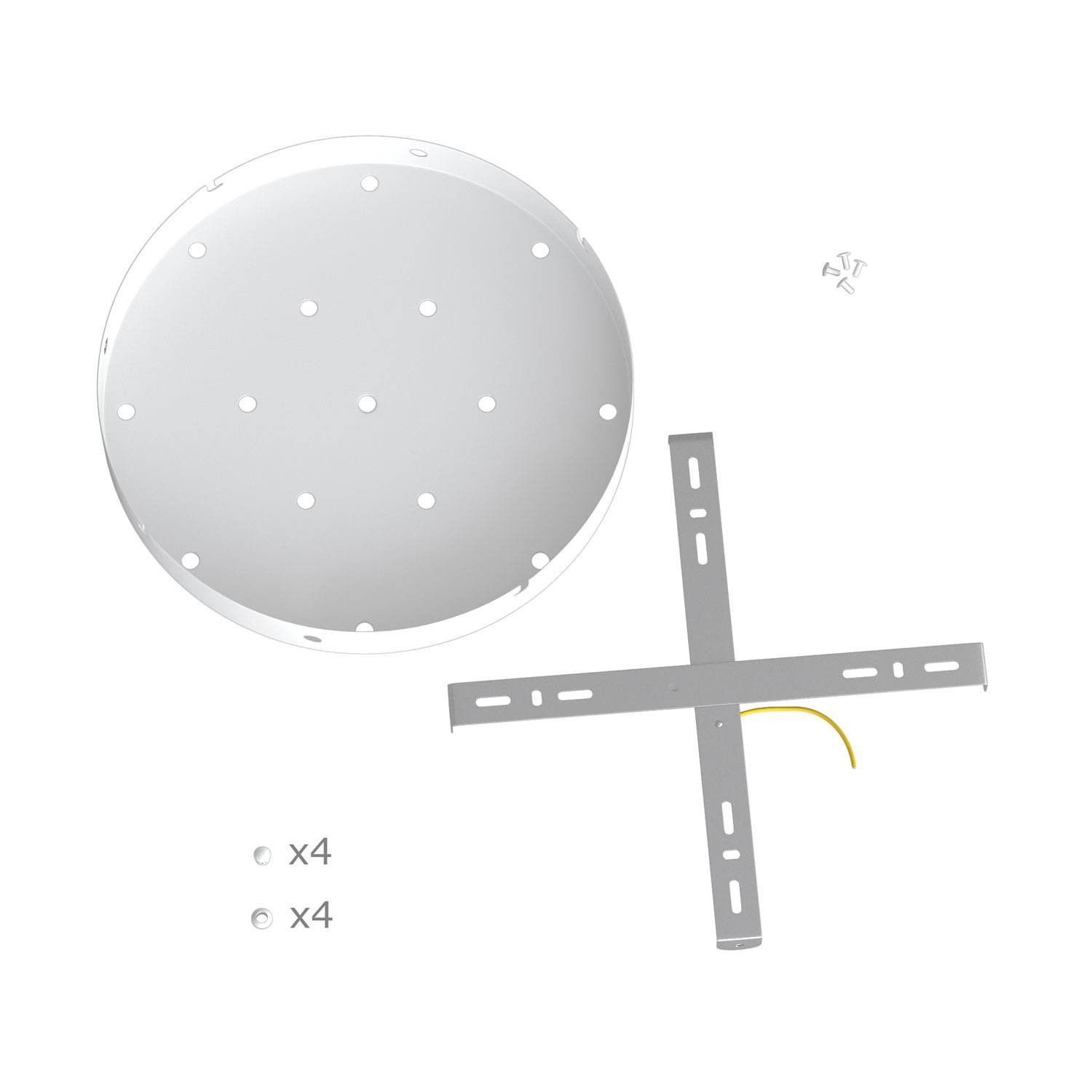 Rosetón para sistema Rose-One, diámetro 300 mm, 15+4 agujeros