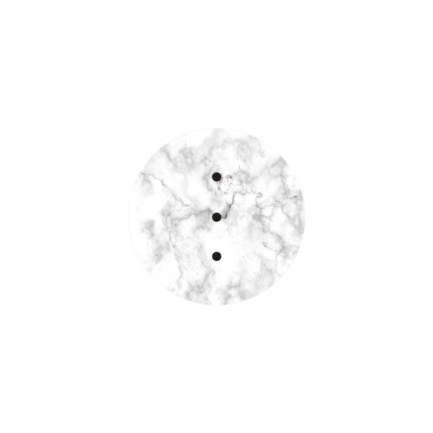 Kit rosetón Rose-One redondo, diámetro 200 mm con 3 agujeros en linea y 4 agujeros laterales