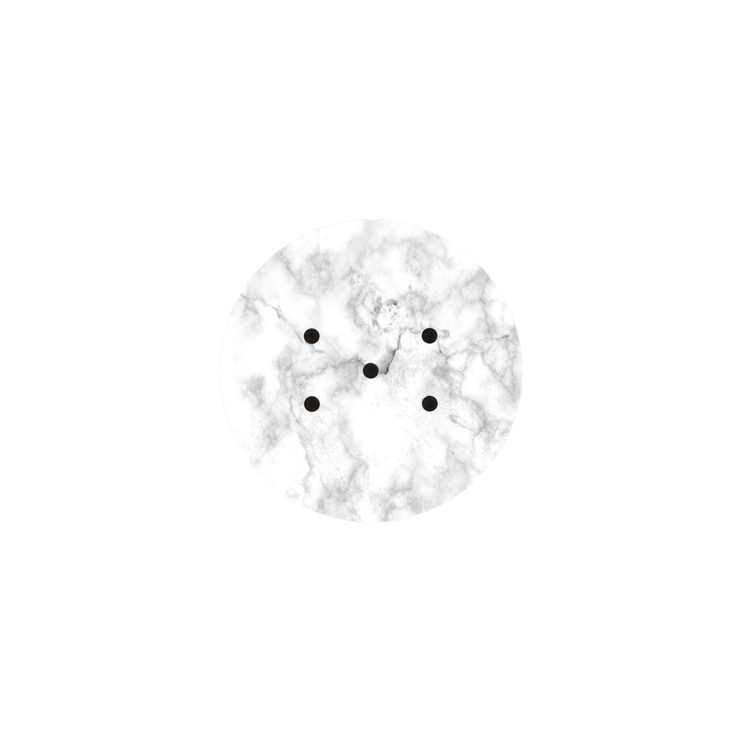 Kit rosetón Rose-One redondo, diámetro 200 mm con 5 agujeros y 4 agujeros laterales