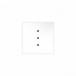 Square Rose-One 3 in-line holes and 4 side holes ceiling rose Kit, 200 mm