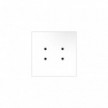 Square Rose-One 4-hole and 4 side holes ceiling rose Kit, 200 mm