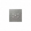 Square Rose-One 5-hole and 4 side holes ceiling rose Kit, 200 mm