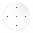 Round XXL Rose-One 5-hole and 4 side holes ceiling rose Kit, 400 mm
