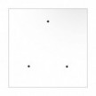 Square XXL Rose-One 3-hole and 4 side holes ceiling rose Kit, 400 mm
