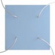 Square XXL Rose-One 4-hole and 4 side holes ceiling rose Kit, 400 mm
