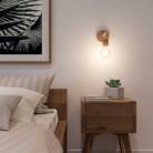 Lámpara de pared Wood de madera con tubo de extensión