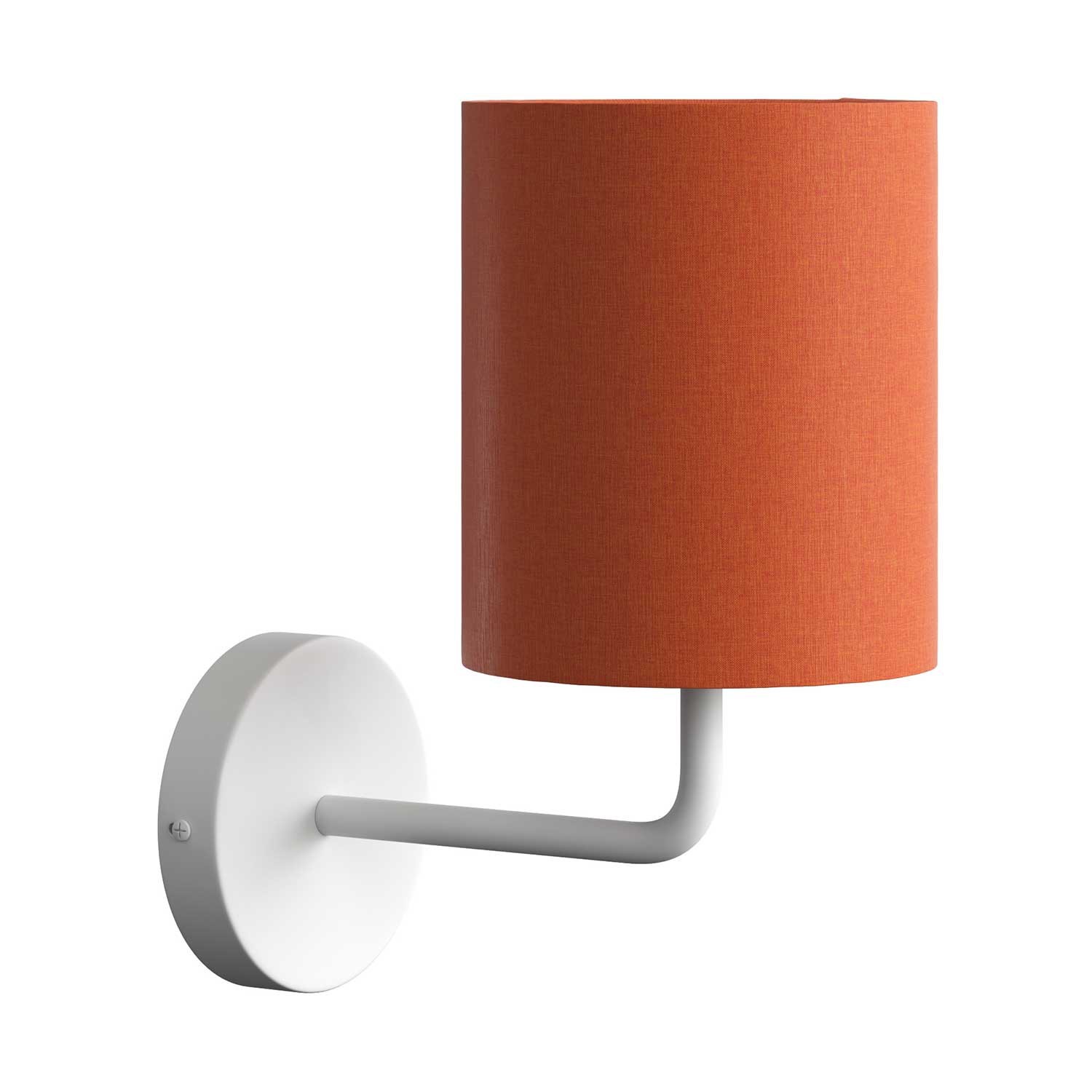Fermaluce Metal metal wall light with lampshade and bent extension