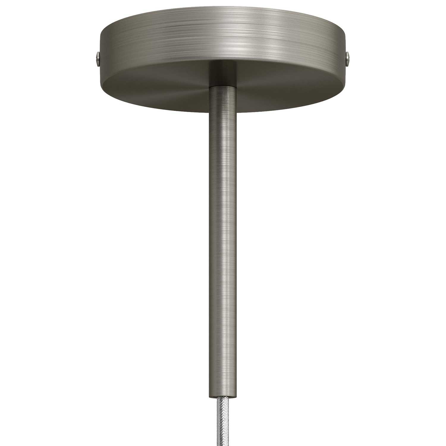 Kit rosetón cilíndrico de metal con prensaestopa de 15cm